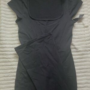 Wilfred Free (Aritzia) Black Flare Romper